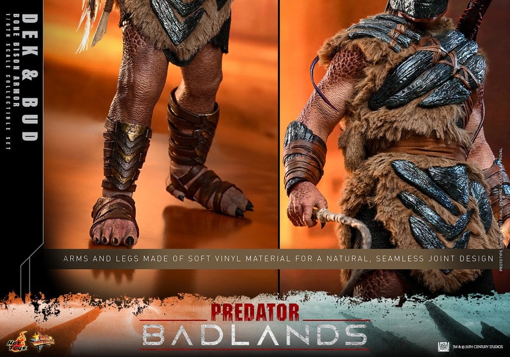 Predator: Badlands Movie Masterpiece Actionfiguren 2er-Pack 1/6 Dek (Bone Bison Armor) and Bud 31 cm – Bild 16