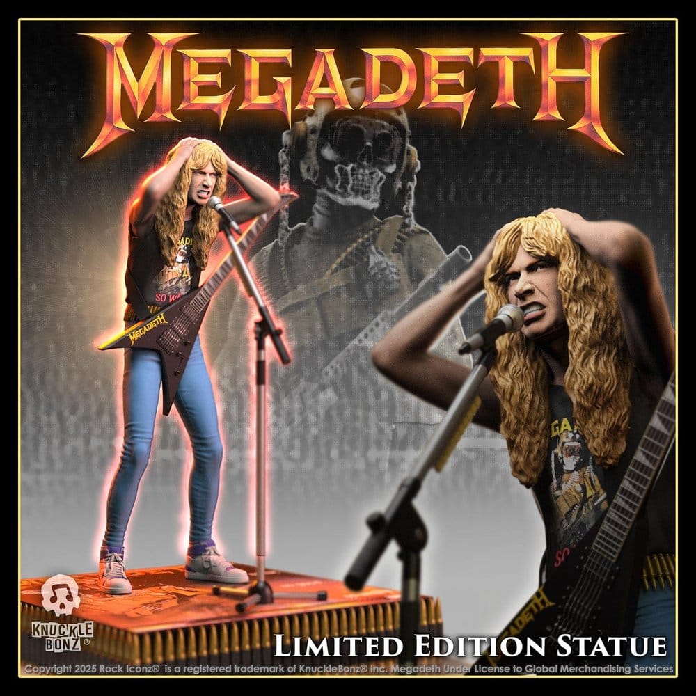 Megadeth Rock Iconz Statue Dave Mustaine II 22 cm – Bild 7