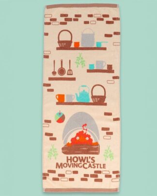 Das wandelnde Schloss Natsu Handtuch Cook with Calcifer 34 x 80 cm