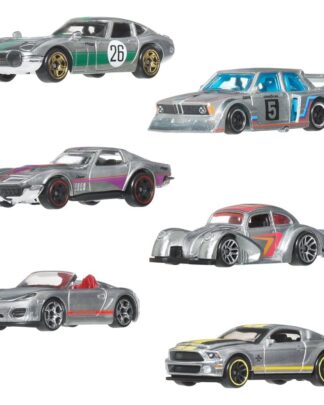 Hot Wheels Silver Series Die-Cast Fahrzeuge 6er-Pack 1/64 ZAMAC