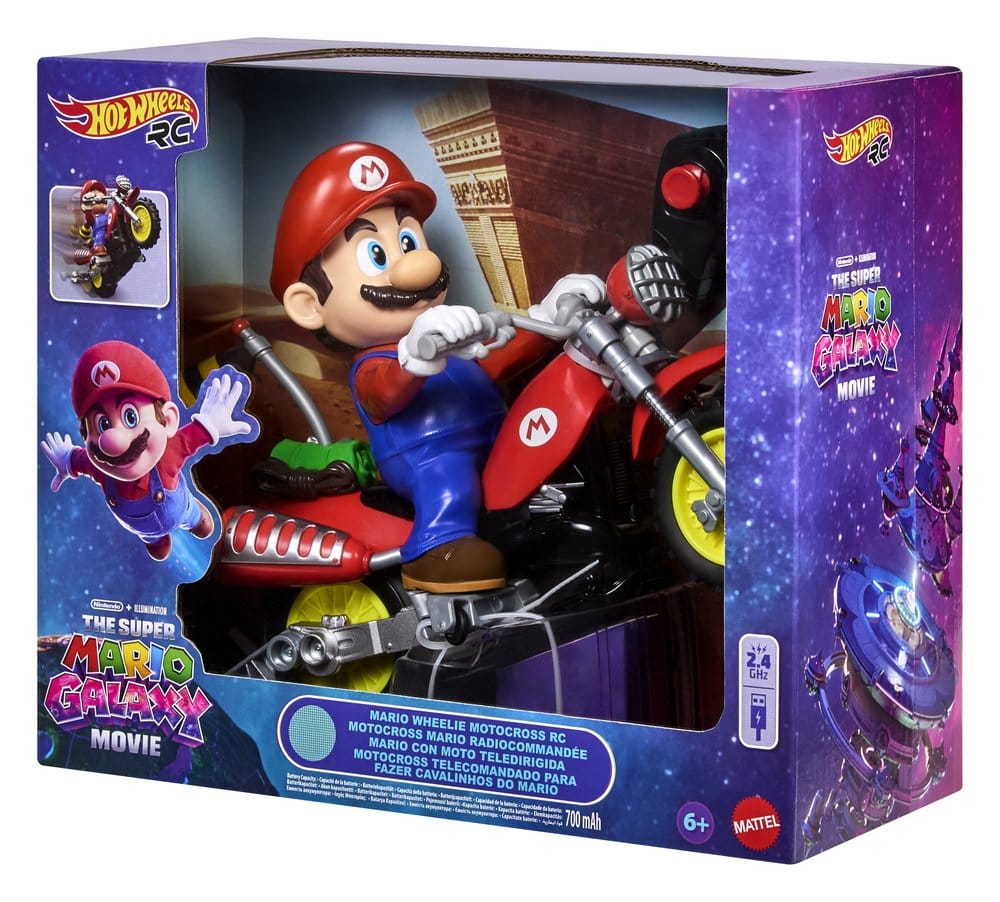 Der Super Mario Galaxy Film Hot Wheels RC Motorrad Mario Wheelie Motocross – Bild 8
