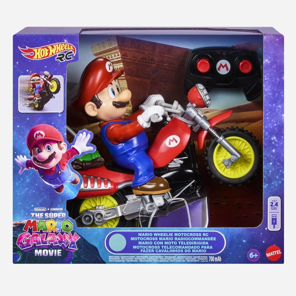 Der Super Mario Galaxy Film Hot Wheels RC Motorrad Mario Wheelie Motocross – Bild 10