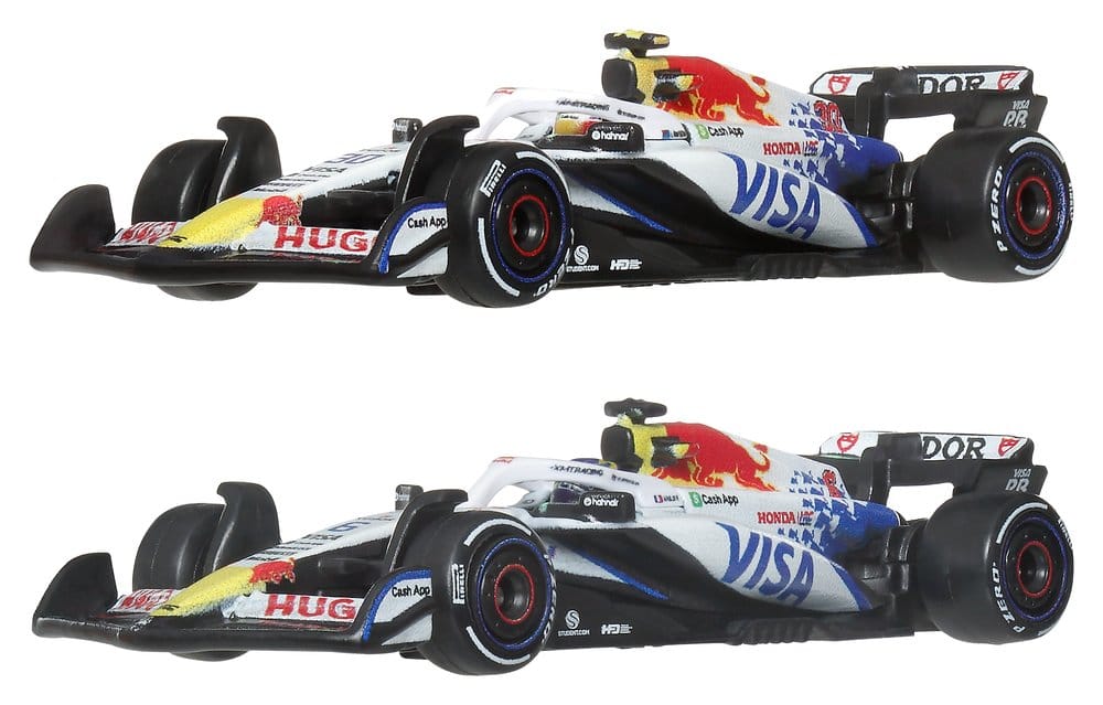 Formel 1 Hot Wheels Premium Die-Cast Fahrzeuge 2er-Pack 1:64 Team Visa Cash App Racing Bulls
