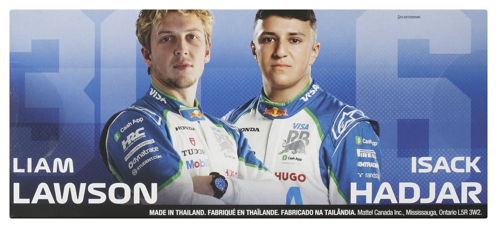 Formel 1 Hot Wheels Premium Die-Cast Fahrzeuge 2er-Pack 1:64 Team Visa Cash App Racing Bulls – Bild 7