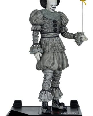 Es Welcome to Derry Movie Maniacs Figur Pennywise (Black & White) 16 cm