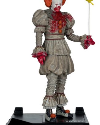 Es Welcome to Derry Movie Maniacs Figur Pennywise (Bloody) 16 cm