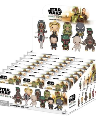 Star Wars: Das Buch von Boba Fett 3D PVC-Taschenanhänger Serie 1 Display (24)