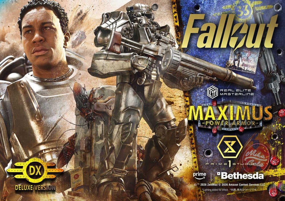 Fallout Real Elite Masterline Statue 1/4 Maximus Power Armor DX Bonus Version 67 cm – Bild 2