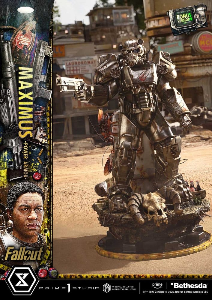 Fallout Real Elite Masterline Statue 1/4 Maximus Power Armor DX Bonus Version 67 cm – Bild 5