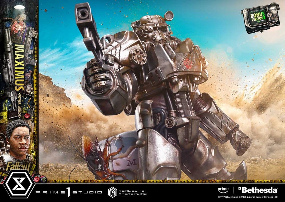 Fallout Real Elite Masterline Statue 1/4 Maximus Power Armor DX Bonus Version 67 cm – Bild 6