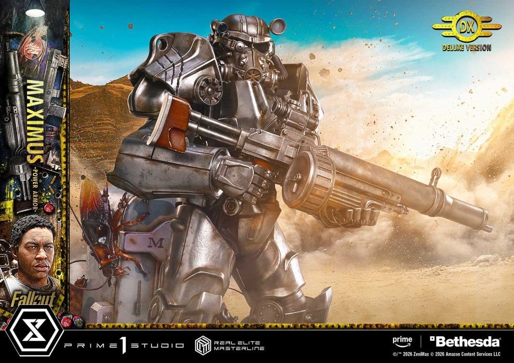 Fallout Real Elite Masterline Statue 1/4 Maximus Power Armor DX Bonus Version 67 cm – Bild 12