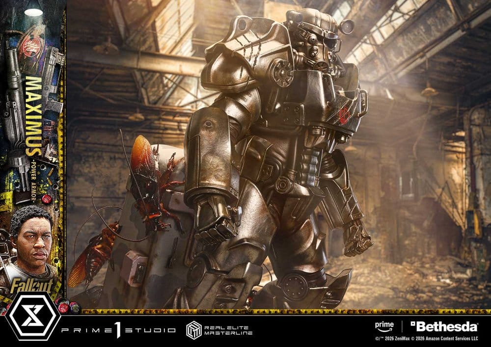 Fallout Real Elite Masterline Statue 1/4 Maximus Power Armor DX Bonus Version 67 cm – Bild 14