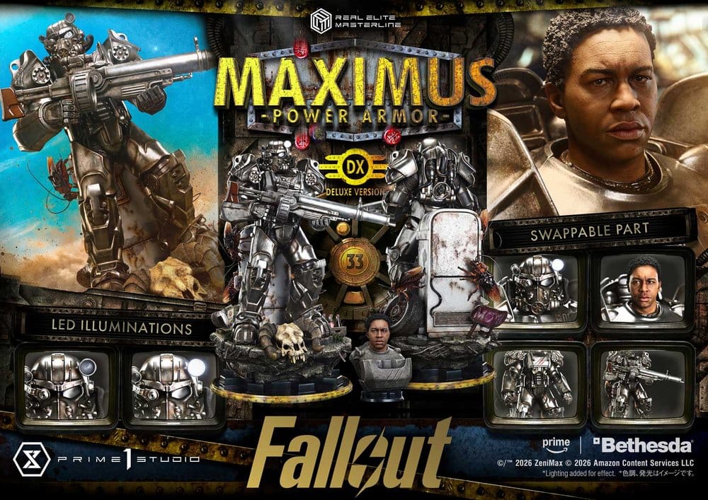 Fallout Real Elite Masterline Statue 1/4 Maximus Power Armor DX Bonus Version 67 cm – Bild 15