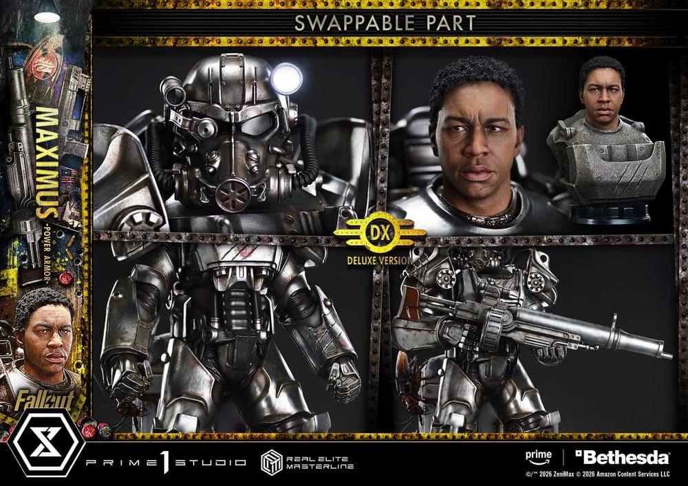 Fallout Real Elite Masterline Statue 1/4 Maximus Power Armor DX Bonus Version 67 cm – Bild 16