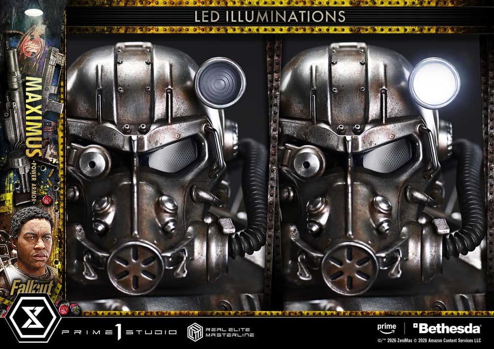 Fallout Real Elite Masterline Statue 1/4 Maximus Power Armor DX Bonus Version 67 cm – Bild 17