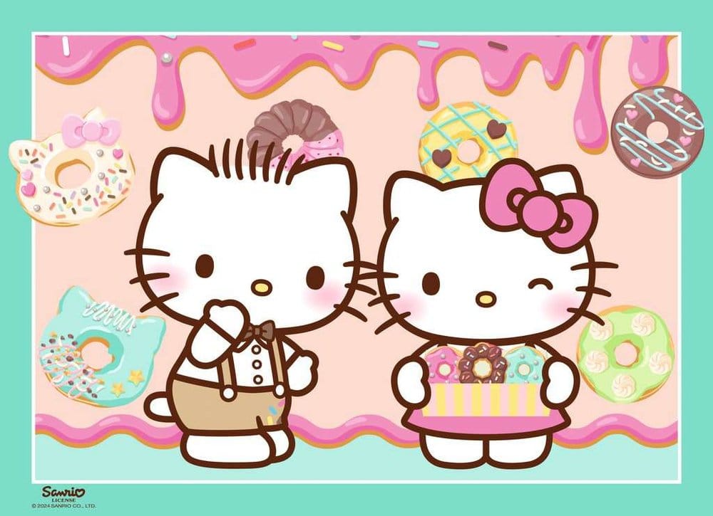 Hello Kitty Puzzles 4er-Pack Los geht's, Hello Kitty! (4x100 Teile) – Bild 6