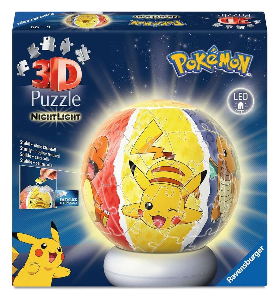Pokémon 3D Puzzle-Ball Nachtlicht (73 Teile) – Bild 2