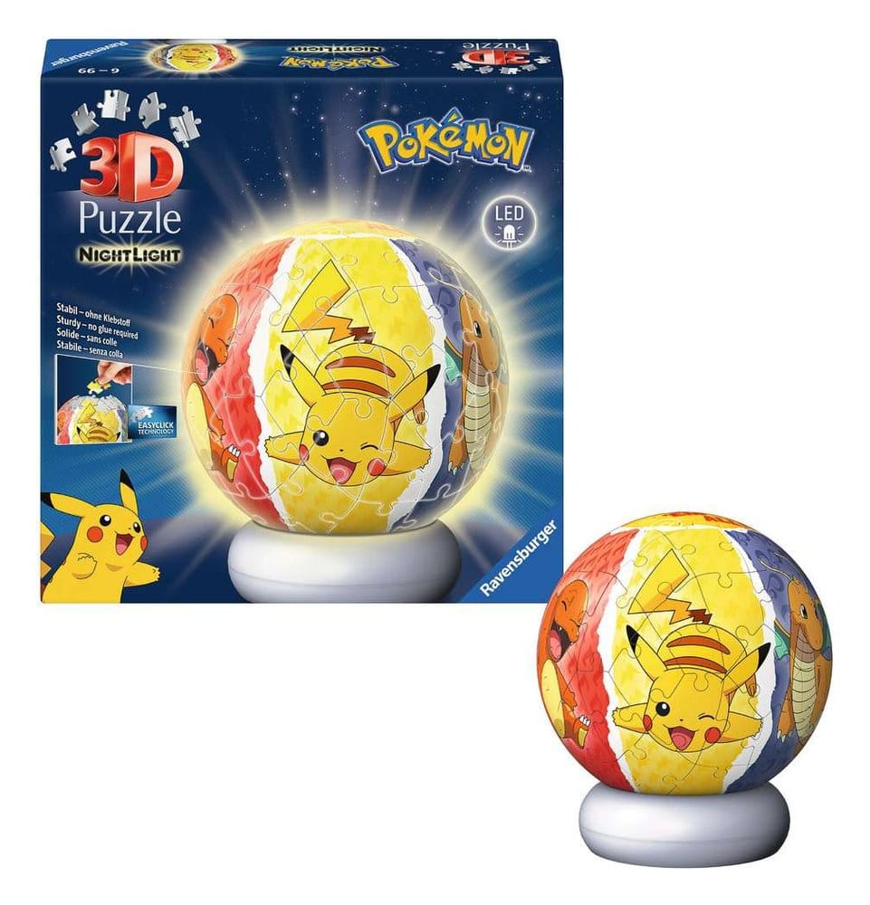 Pokémon 3D Puzzle-Ball Nachtlicht (73 Teile) – Bild 3