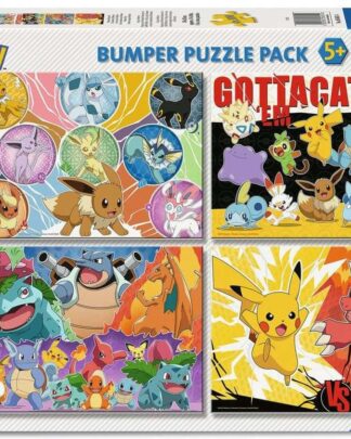 Pokémon Puzzles 4er-Pack Pokémon-Kumpels (4x100 Teile)