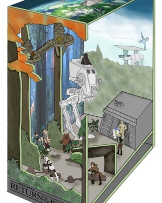 Star Wars Tiny Adventures Book Nook Mini-Diorama Battle of Endor 23 cm