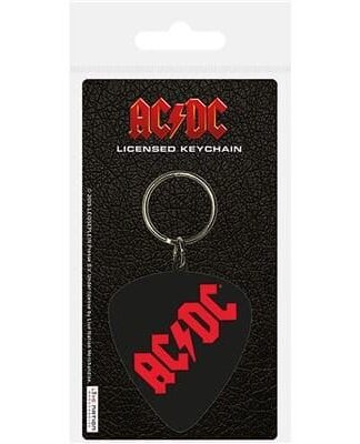 AC/DC PVC Schlüsselanhänger Plectrum