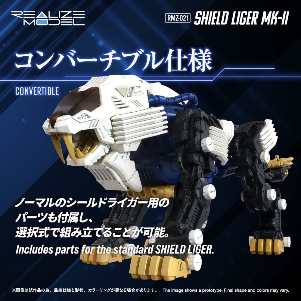 Zoids Plastic Model Kit 1/100 RMZ-021 Shield Liger MK-2 25 cm – Bild 8