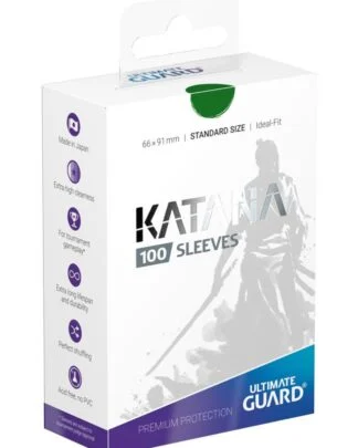 Ultimate Guard Katana Sleeves Standard Size (100) - Green