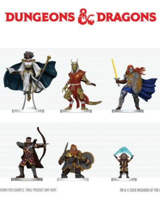 D&D Icons of the Realms Minifiguren Spielerhandbuch - Schwerter & Stäbe Starter-Set 20 cm
