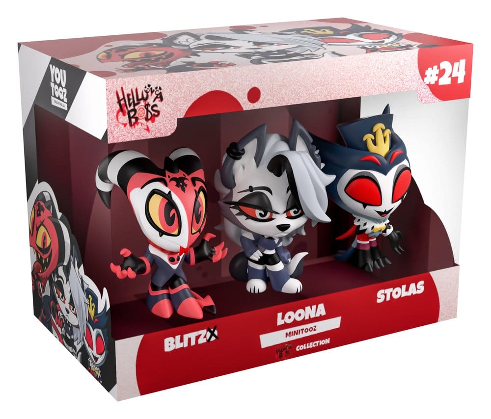 Helluva Boss Mini Tooz Minifiguren 3er-Pack Blitzo, Loona & Stolas – Bild 2