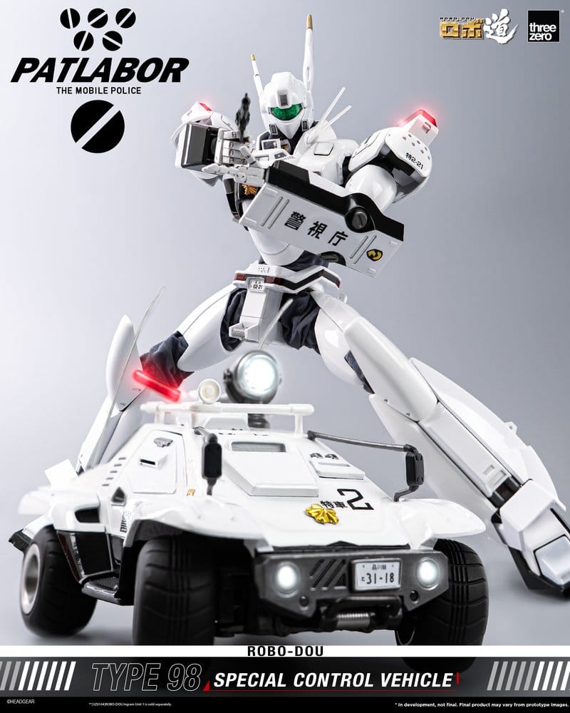 Mobile Police Patlabor ROBO-DOU Typ 98 Spezielles Kontrollfahrzeug 10 cm – Bild 5