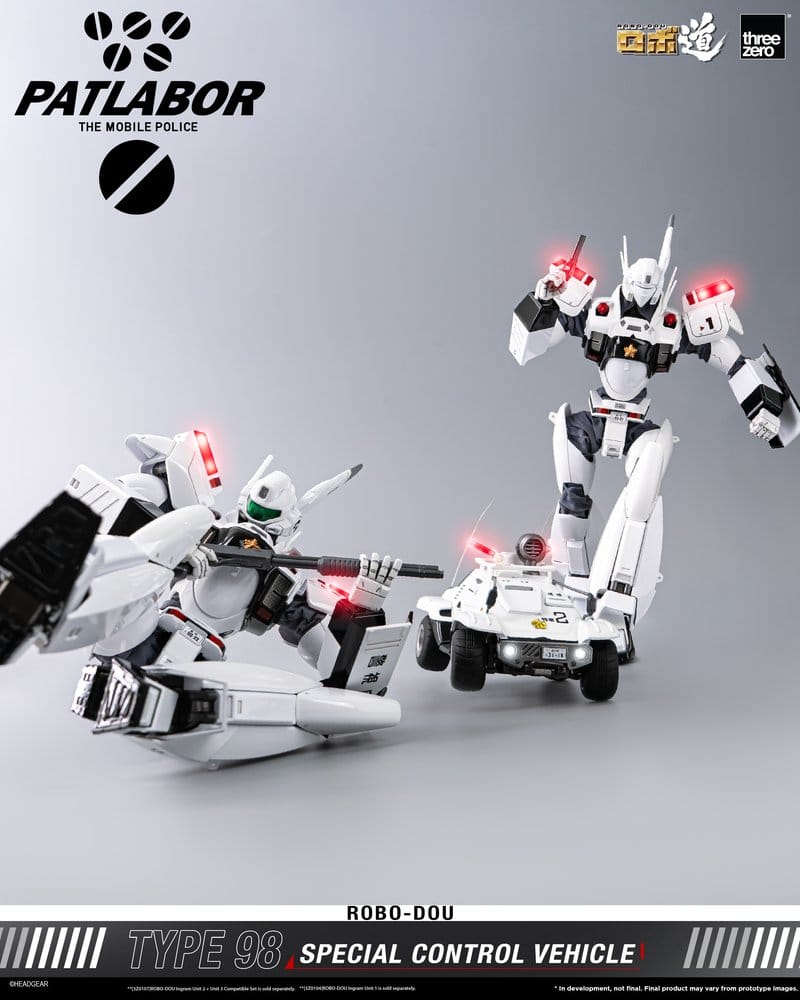 Mobile Police Patlabor ROBO-DOU Typ 98 Spezielles Kontrollfahrzeug 10 cm – Bild 10