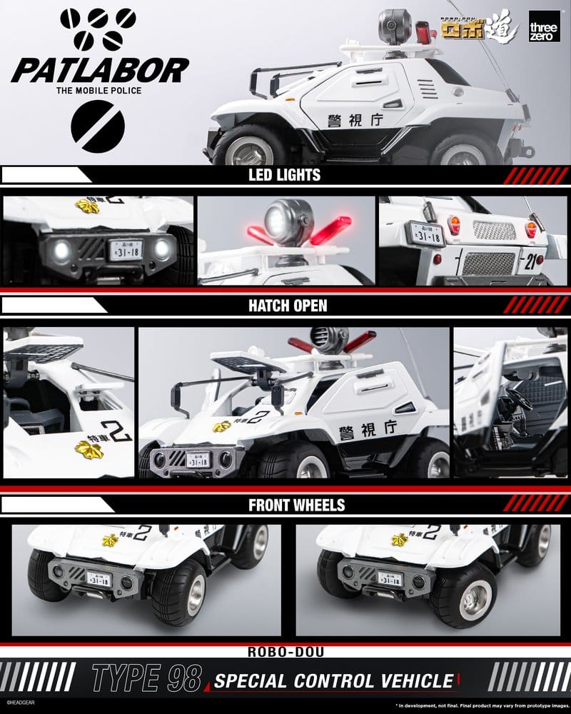 Mobile Police Patlabor ROBO-DOU Typ 98 Spezielles Kontrollfahrzeug 10 cm – Bild 11