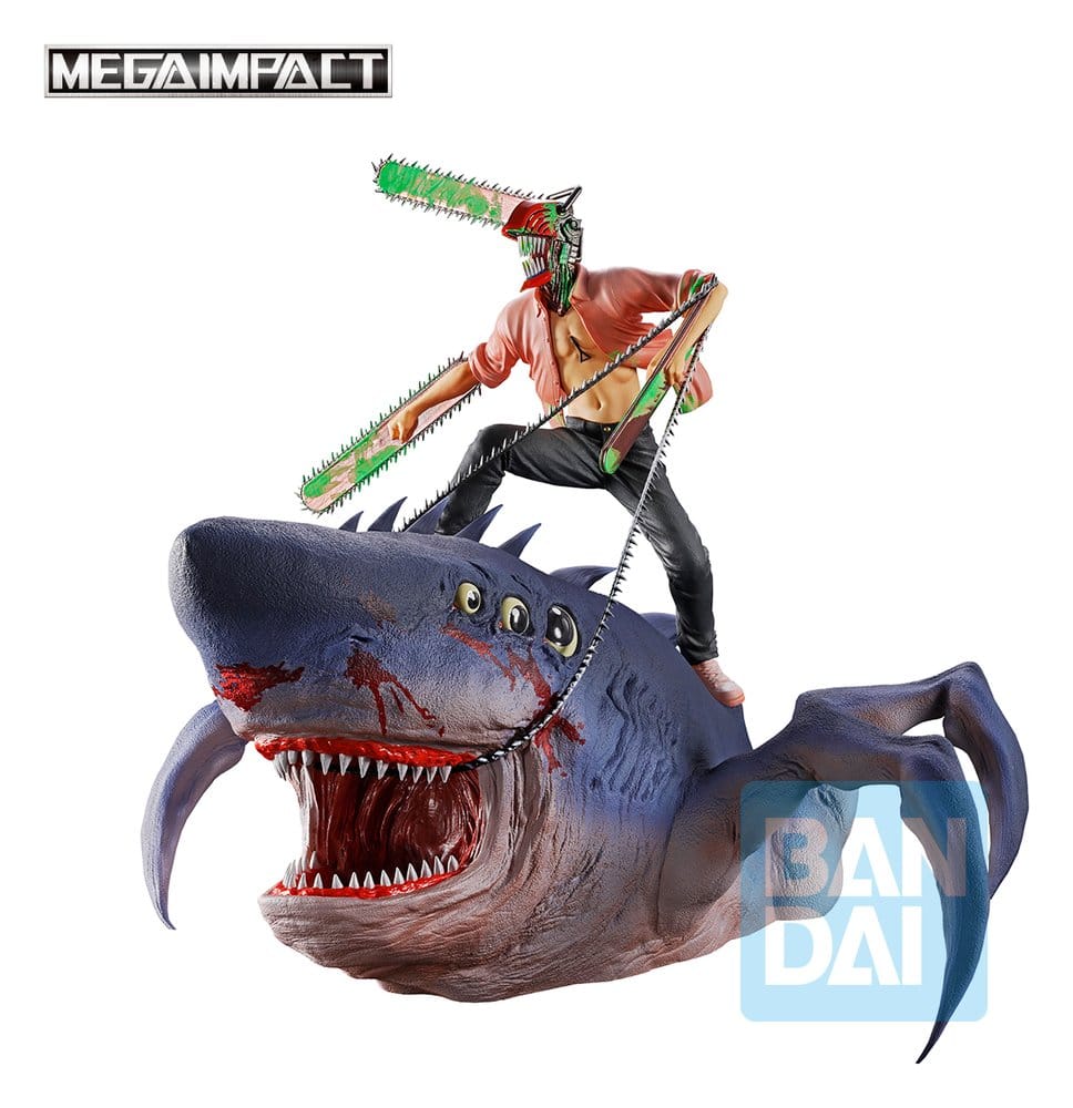 Chainsaw Man - The Movie: Reze Arc Ichibansho Megaimpact PVC Figur Chainsaw Man & Beam 23 cm
