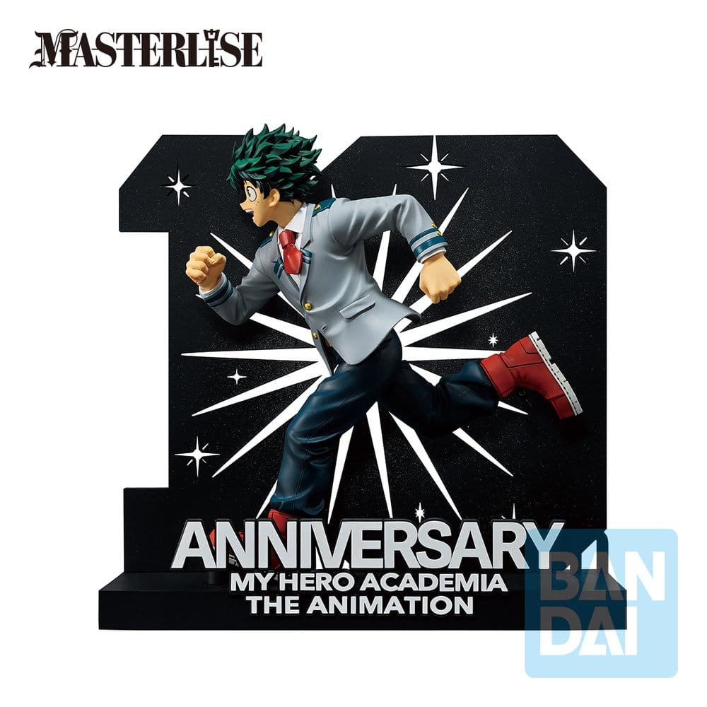 My Hero Academia Ichibansho Masterlise PVC Figur Izuku Midoriya -10th Anniversary- 21 cm