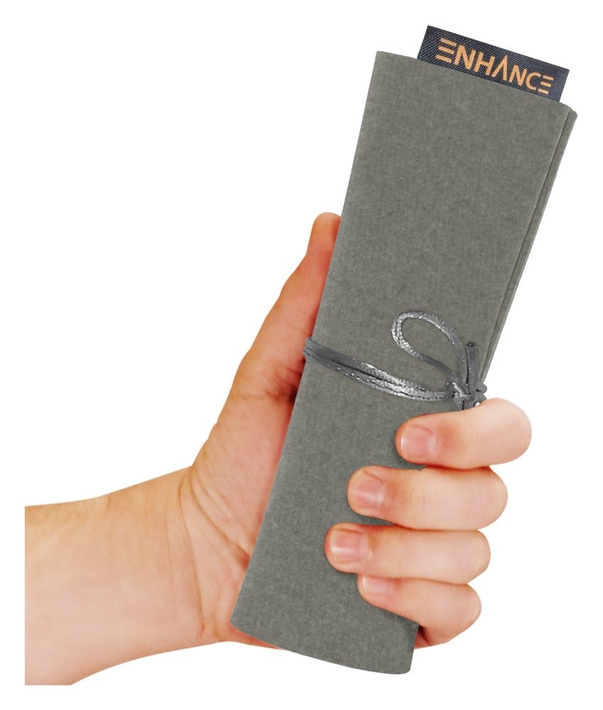 Enhance Tabletop-Zubehör Roll on a Scroll Würfel und Würfelmatte Silber – Bild 4