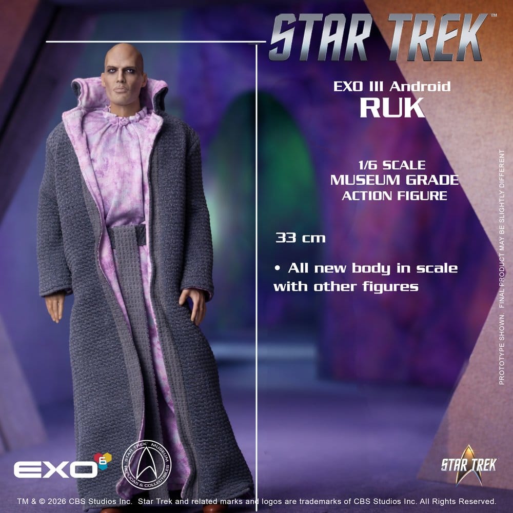 Star Trek: Raumschiff Enterprise Actionfigur 1/6 Ruk EXO III Android 33 cm – Bild 11