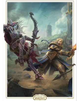 World of Warcraft Kunstdruck Sylvanas vs Anduin Wrynn Limited Edition 42 x 30 cm
