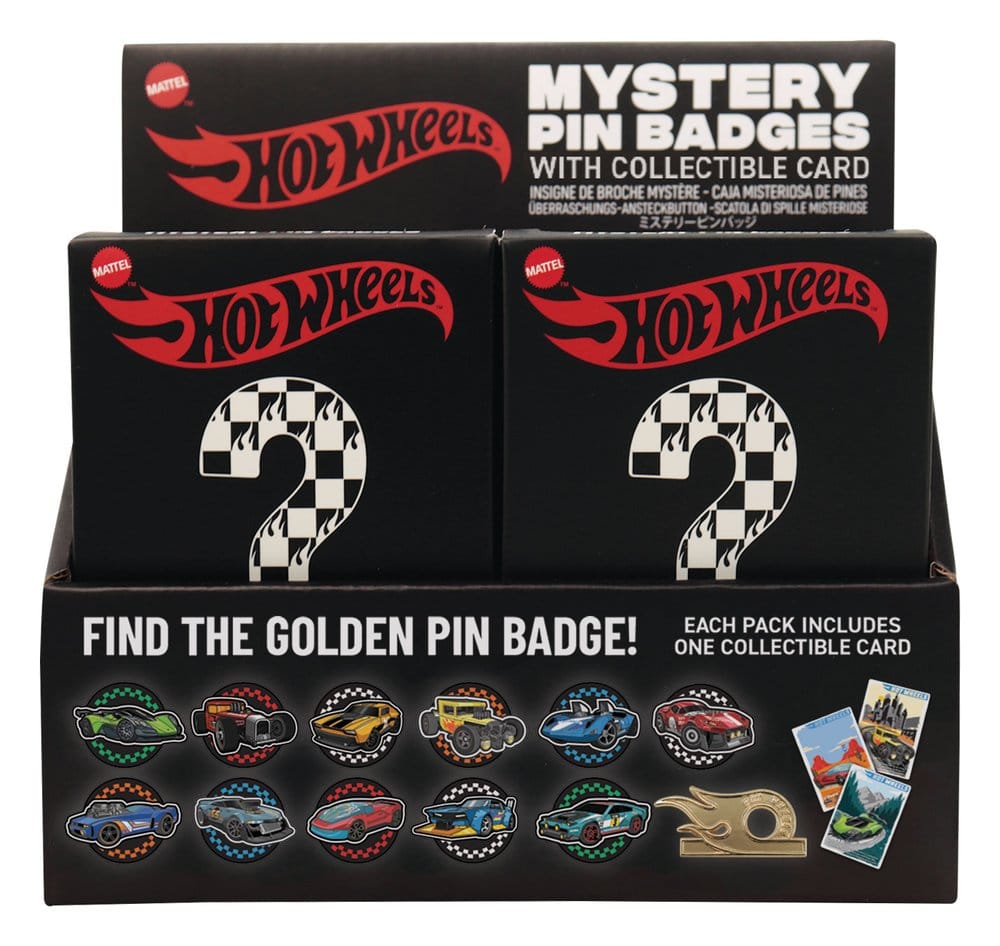 Hot Wheels Mystery Ansteck-Pins Blind Box Display (12) – Bild 5
