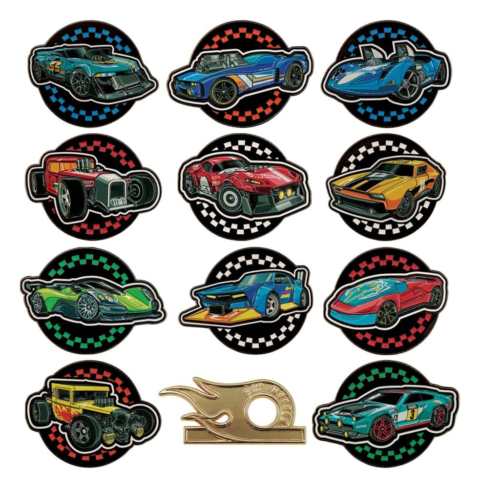Hot Wheels Mystery Ansteck-Pins Blind Box Display (12) – Bild 9
