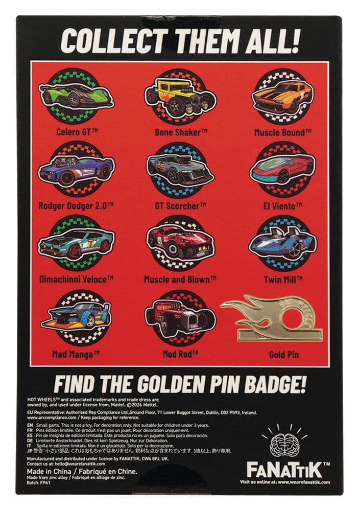 Hot Wheels Mystery Ansteck-Pins Blind Box Display (12) – Bild 15