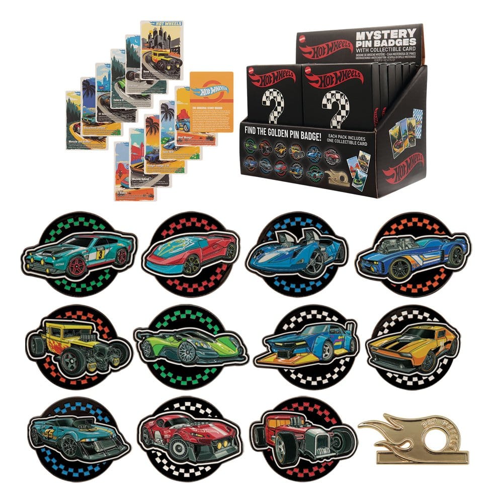 Hot Wheels Mystery Ansteck-Pins Blind Box Display (12) – Bild 17