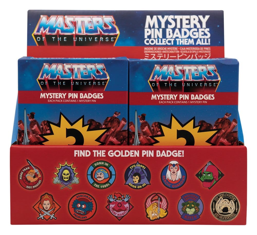 Masters of the Universe Mystery Ansteck-Pins Blind Box Display (12) – Bild 3