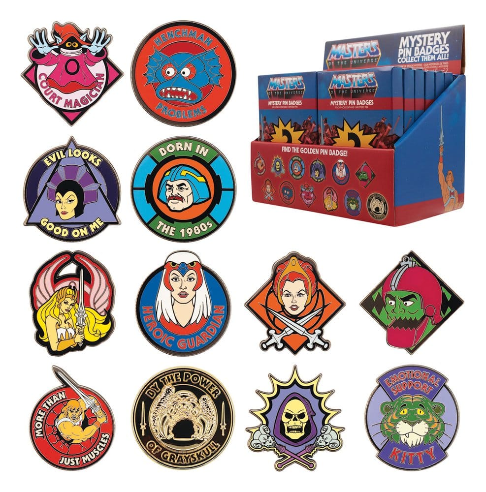 Masters of the Universe Mystery Ansteck-Pins Blind Box Display (12) – Bild 14