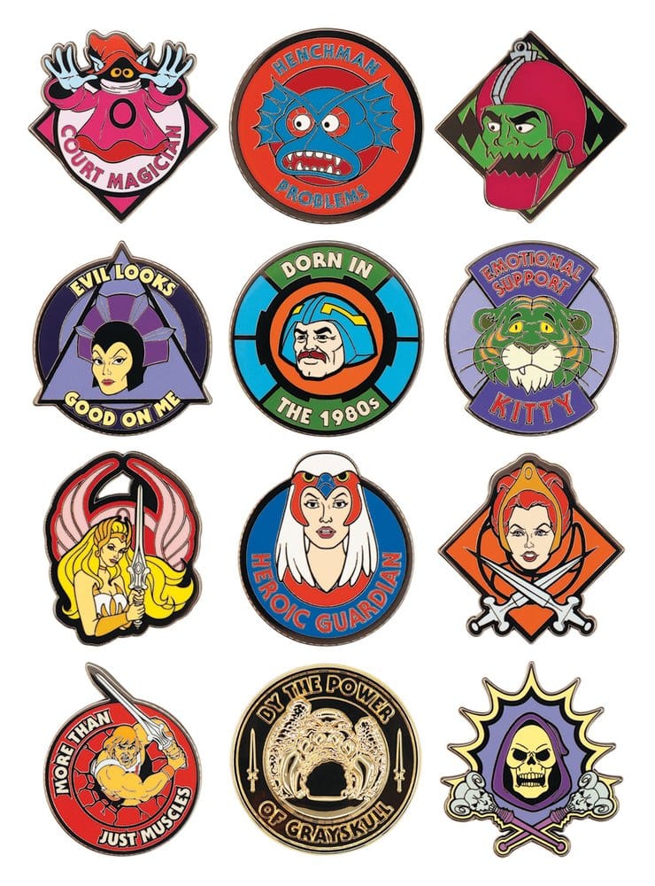 Masters of the Universe Mystery Ansteck-Pins Blind Box Display (12) – Bild 15