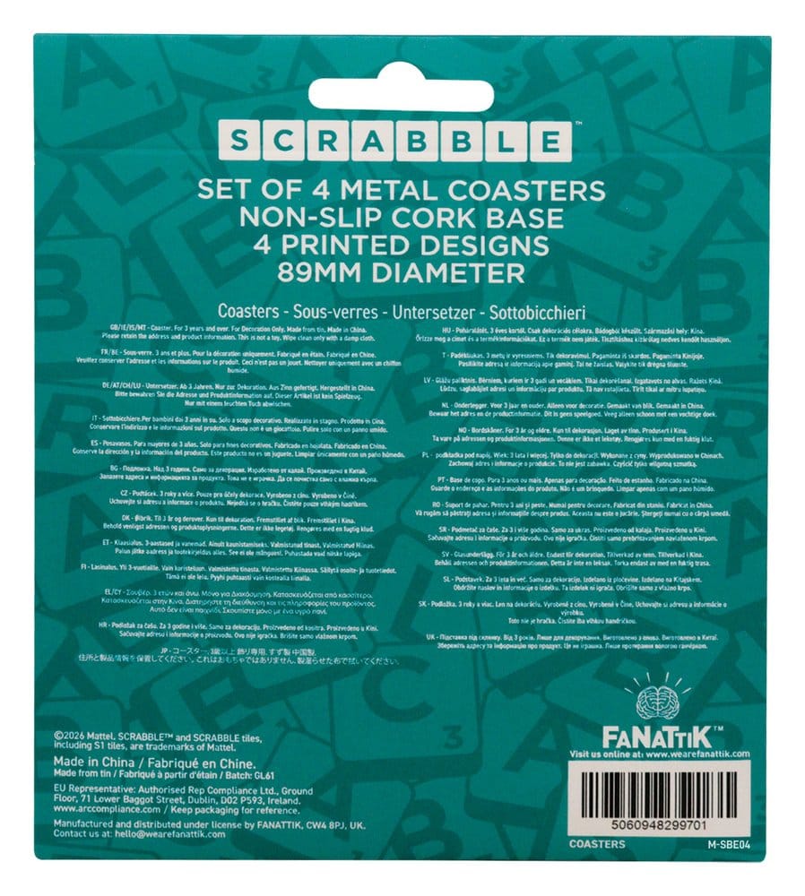 Scrabble Untersetzer 4er-Pack – Bild 5