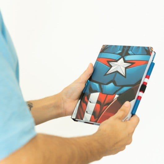 Marvel Captain America Premium Notizbuch mit Stift Uniform A5 – Bild 5