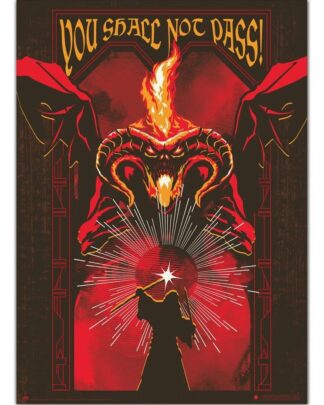 Der Herr der Ringe Leuchtendes Poster Balrog 50 x 70 cm