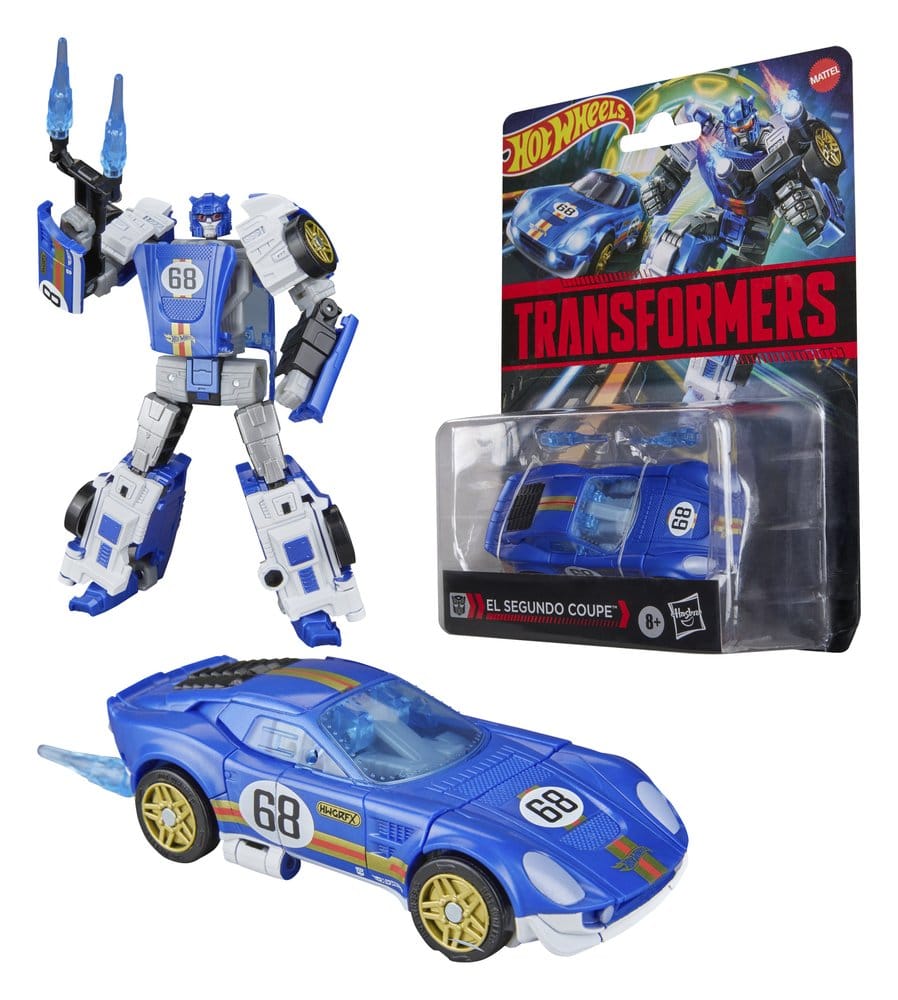 Transformers x Hot Wheels Collaborative Deluxe Class Actionfigur El Segundo Coupe 13 cm – Bild 3