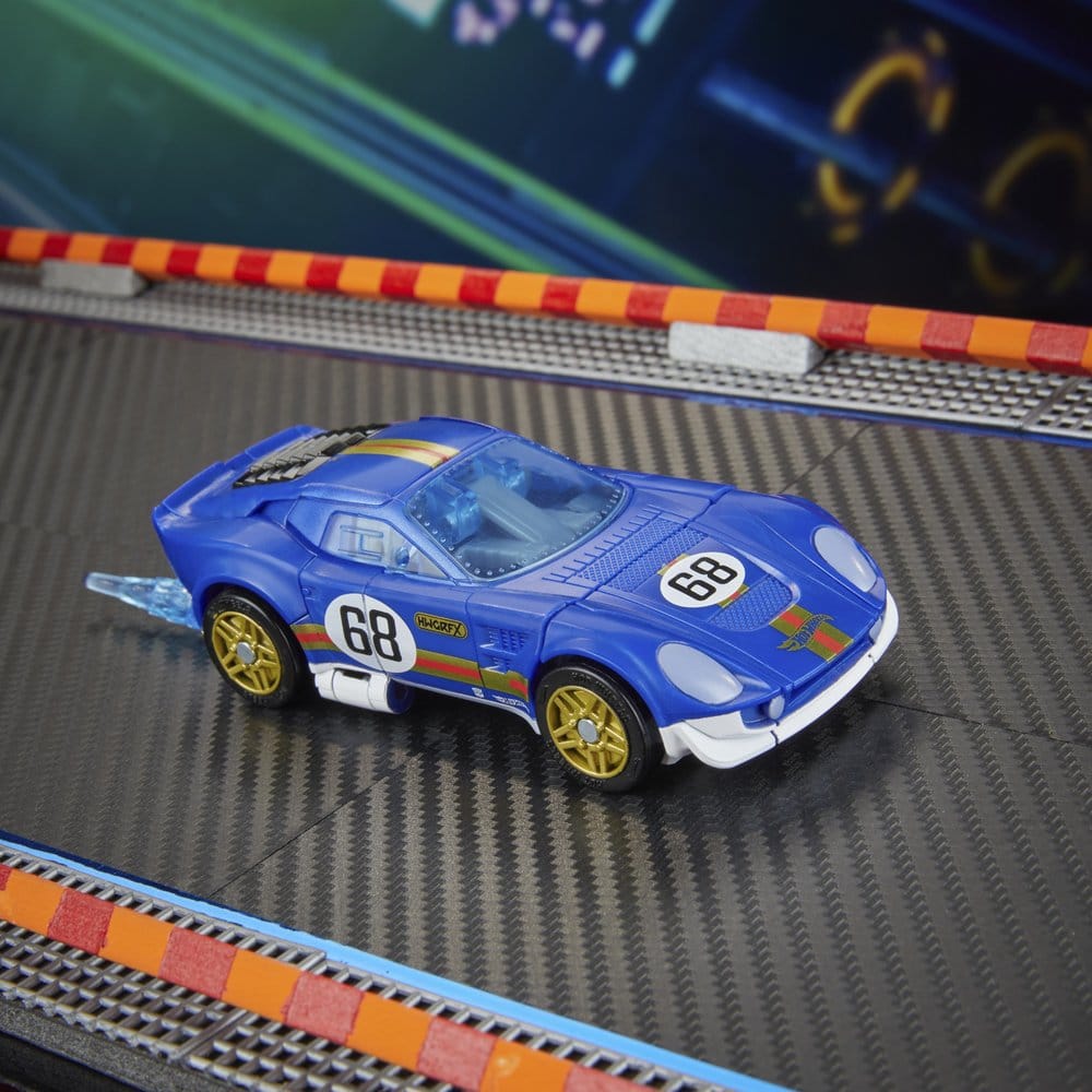 Transformers x Hot Wheels Collaborative Deluxe Class Actionfigur El Segundo Coupe 13 cm – Bild 9