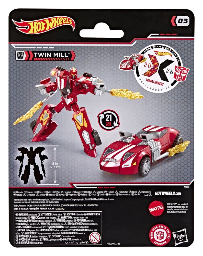 Transformers Collaborative Hot Wheels x Transformers Deluxe Class Actionfigur Twin Mill 13 cm – Bild 2